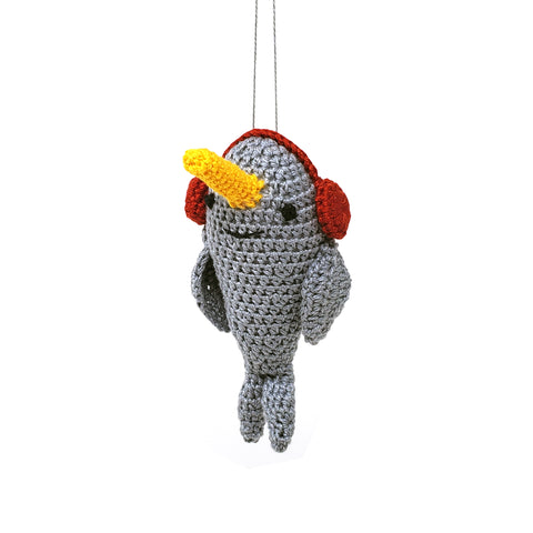 Crochet Narwhal Ornament