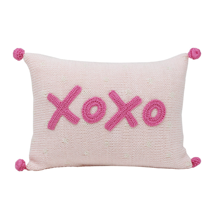 XOXO Mini Pillow, pink