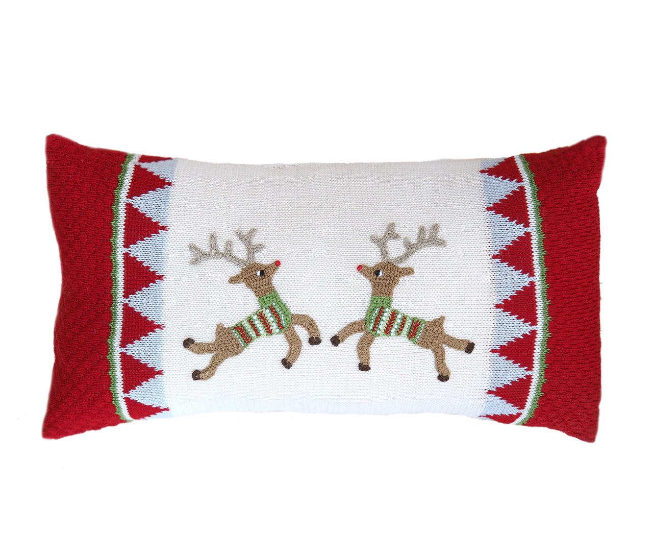 Reindeer Duo Lumbar Pillow