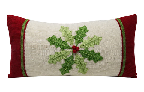 Holly Pinwheel Lumbar Pillow