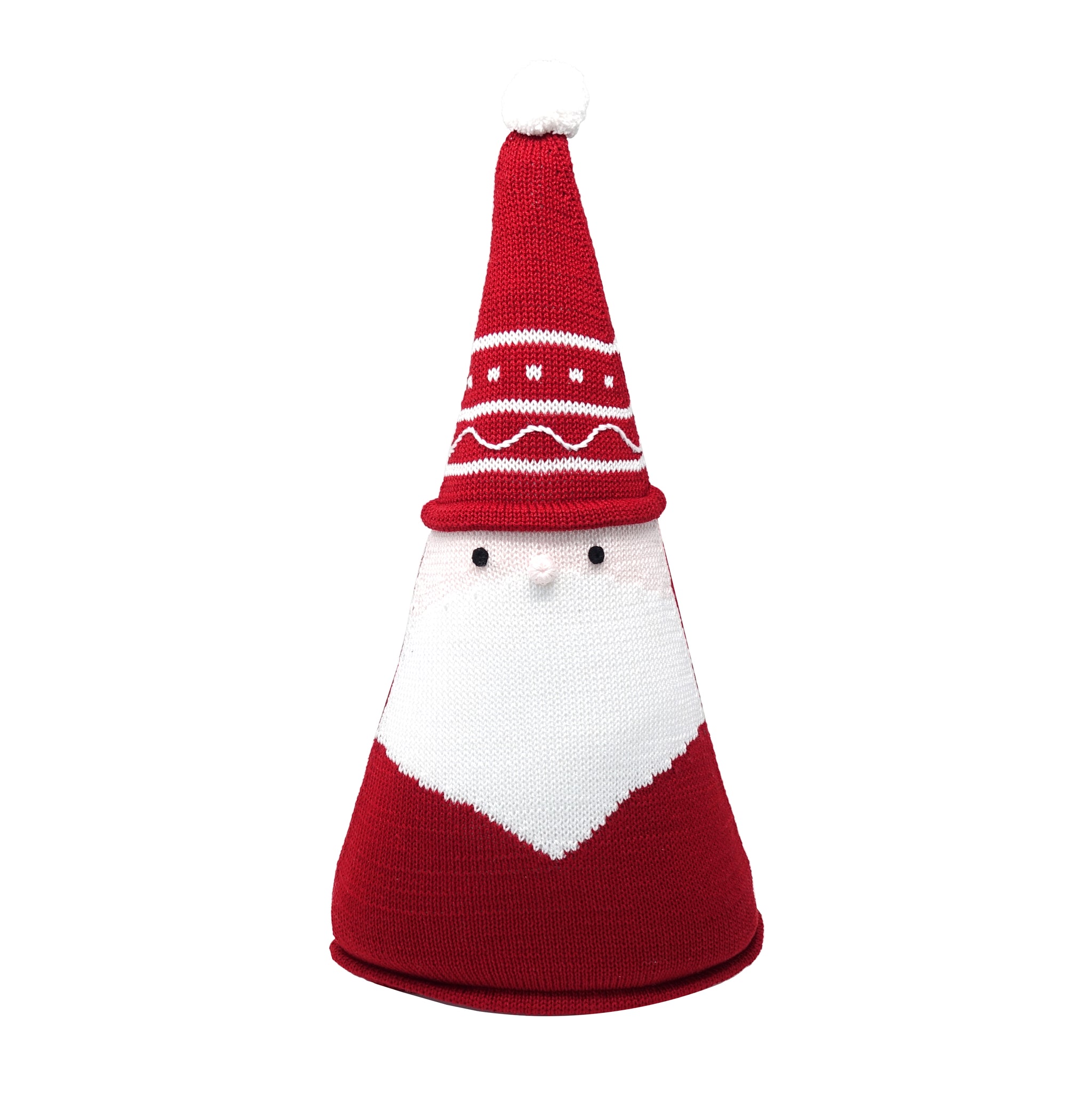 Santa Cone Pillow, 15", Red