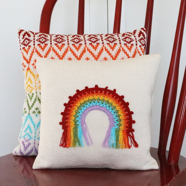 Rainbow Pattern 12" Pillow