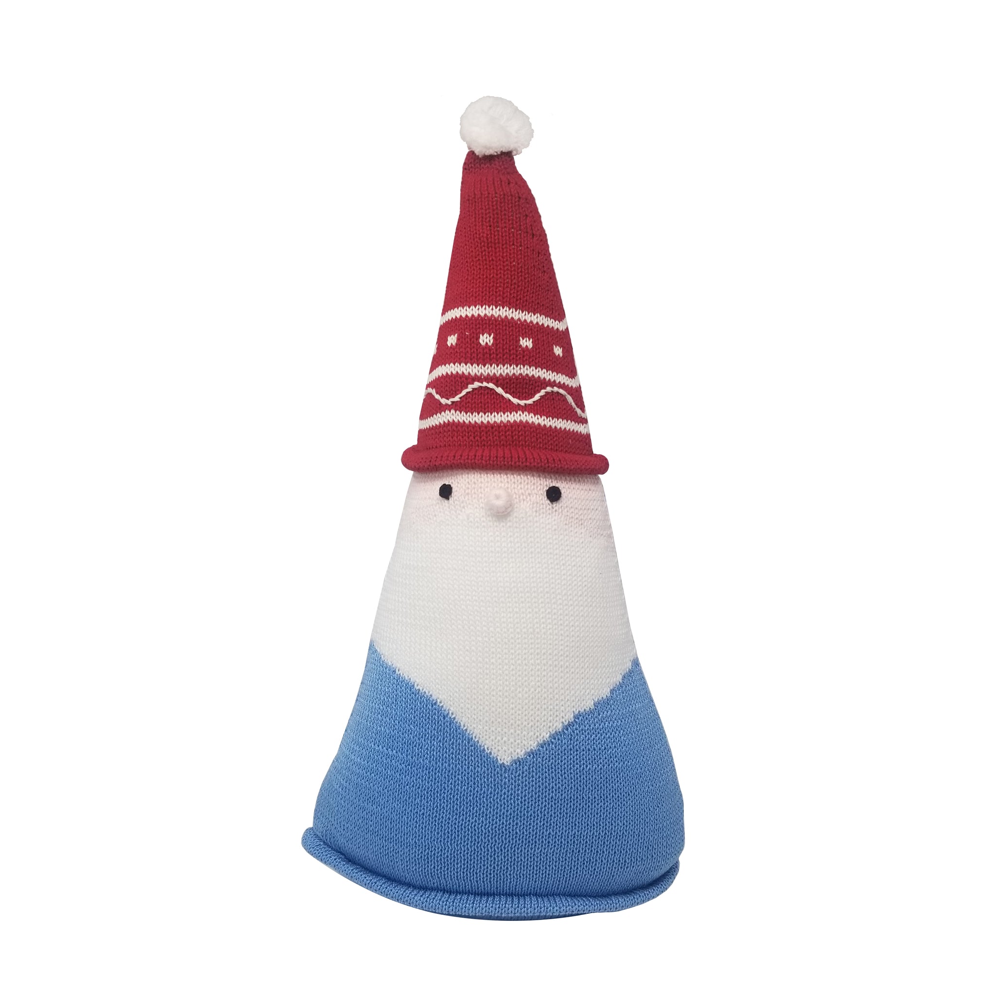 Santa Cone Pillow, 15", Blue