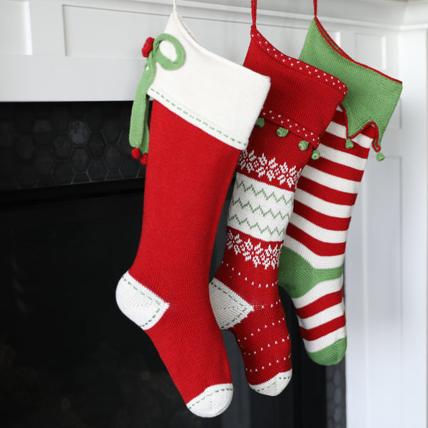 Bow Stocking, Red