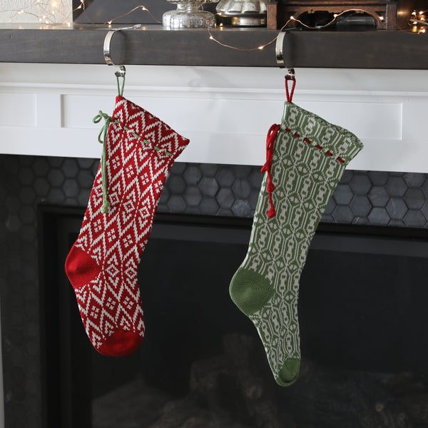 Red Patterned Stocking