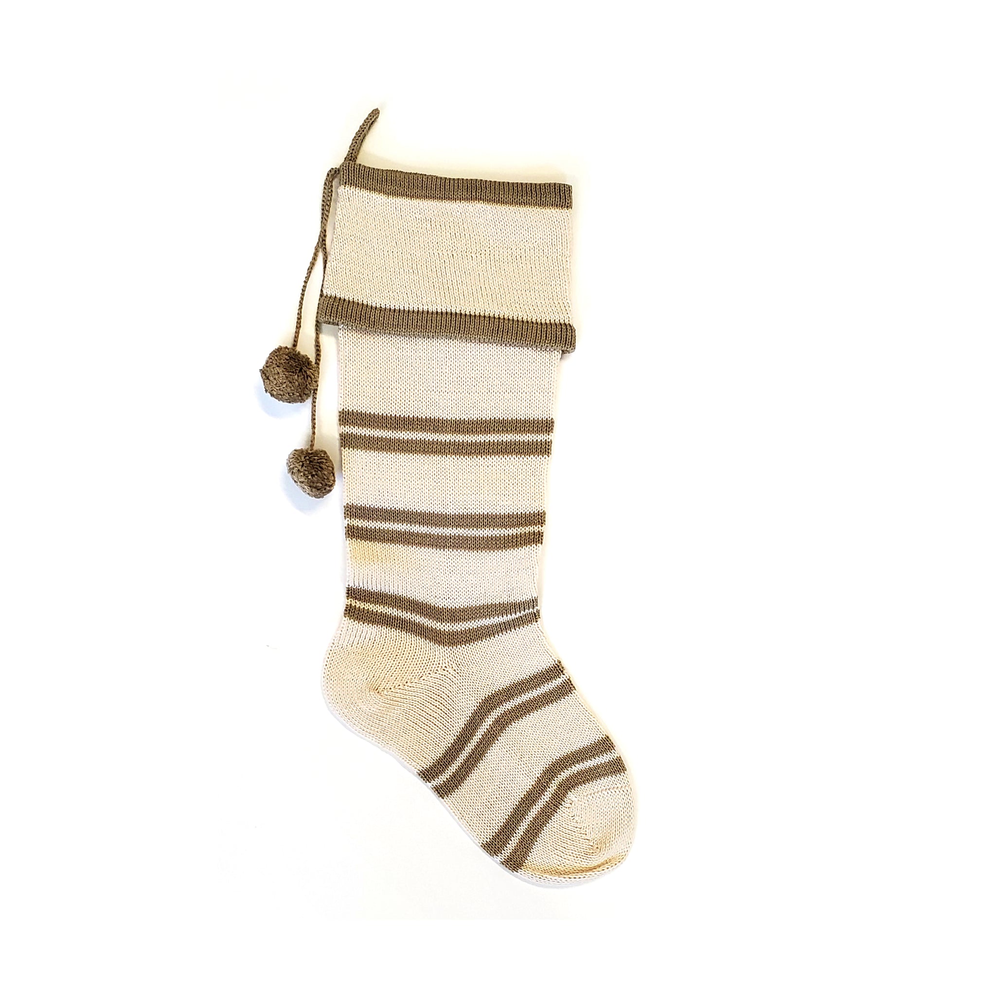 Ecru Thin Stripe Stocking