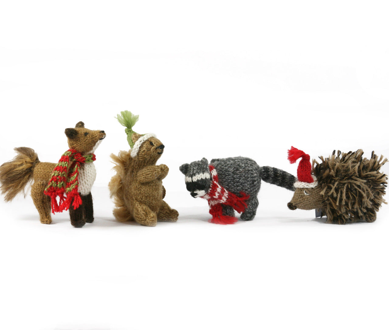 Woodland Animal Ornaments - set of 4