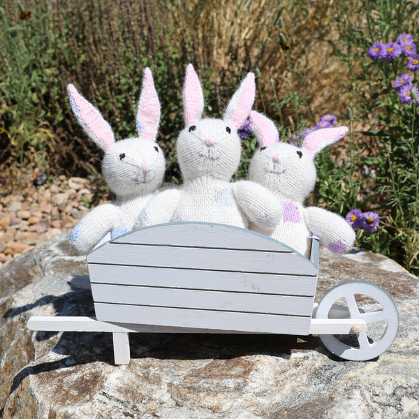 Bunnies with Pastel Spots  - set of 3