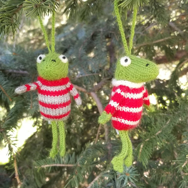 Frog Ornament- set of 2