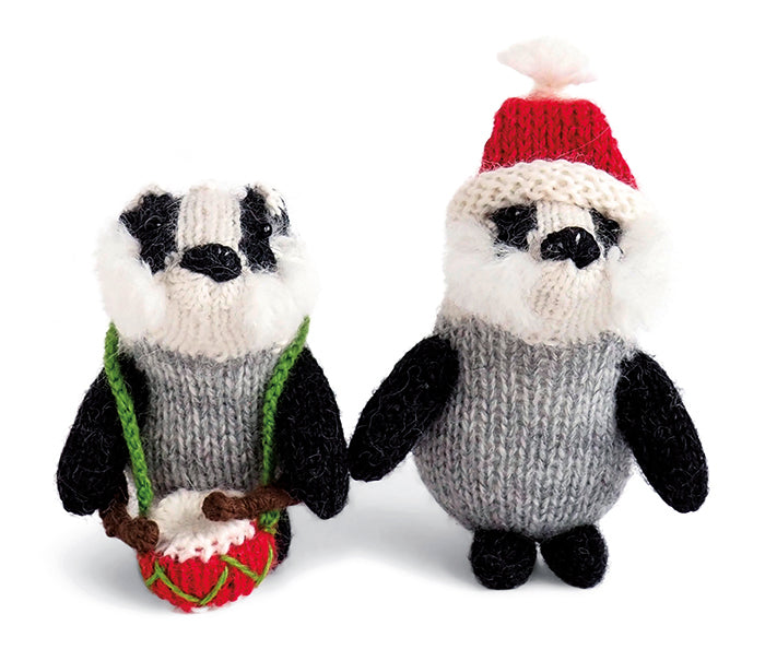 badger holiday ornament, badger christmas ornament