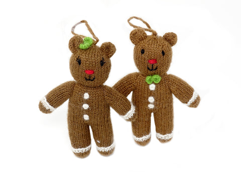 Gingerbear Ornament- set of 2