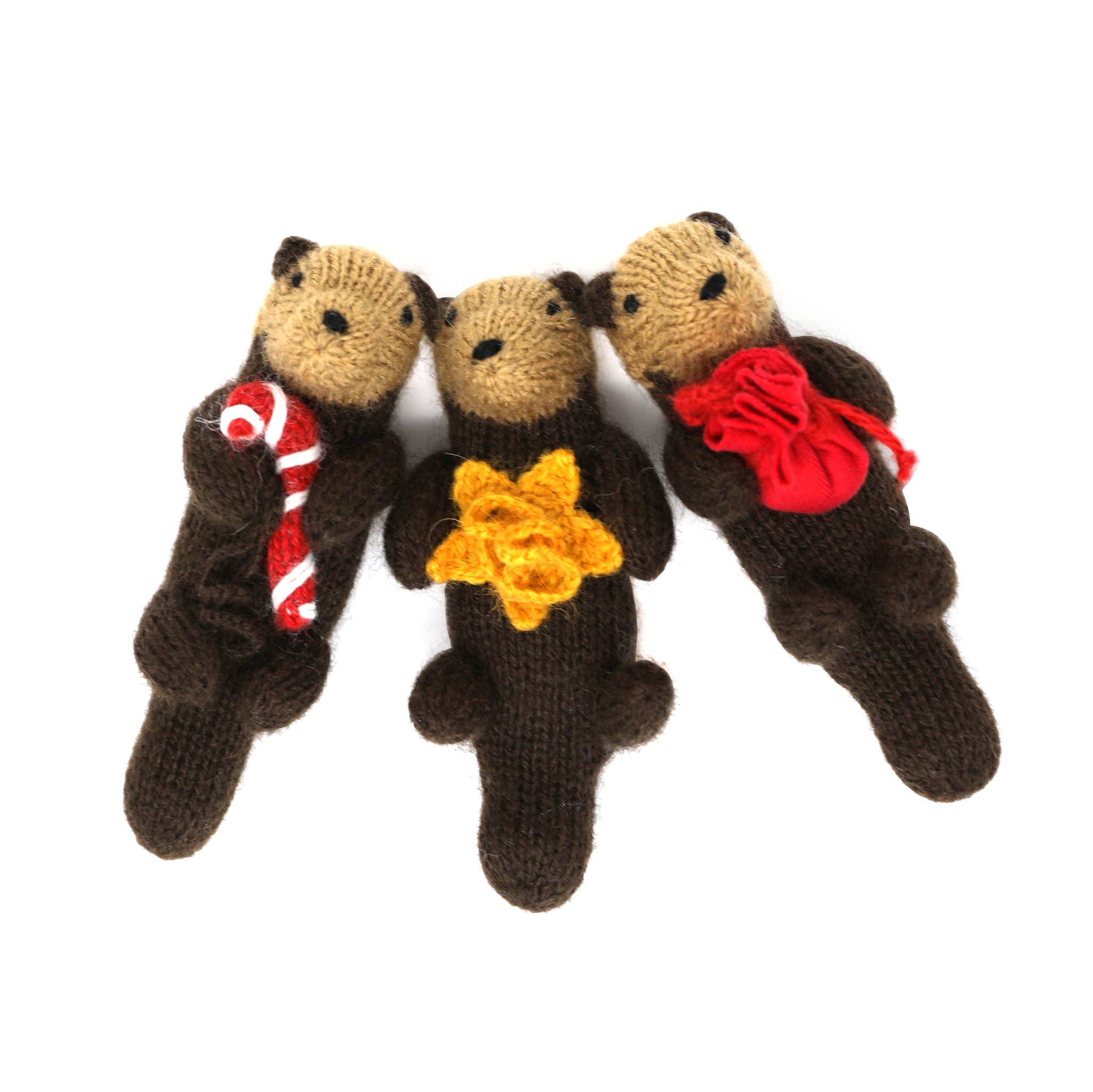 Otter Ornament- set of 3