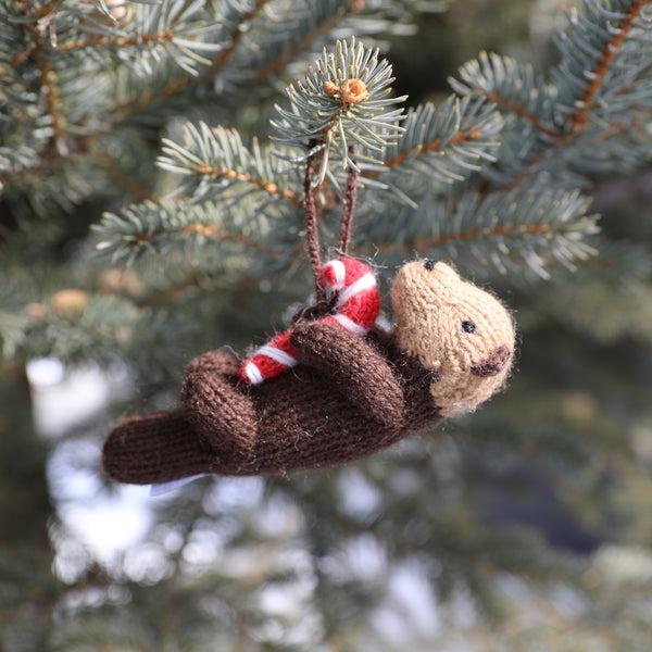Otter Ornament- set of 3