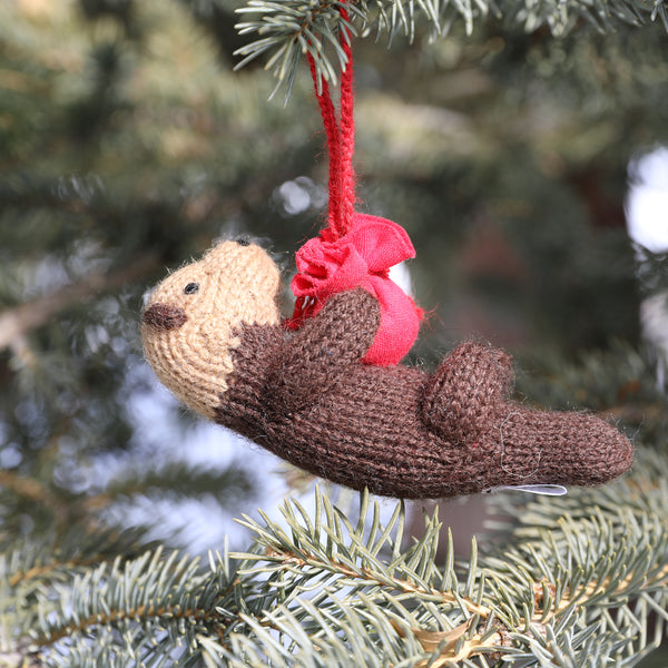 Otter Ornament- set of 3