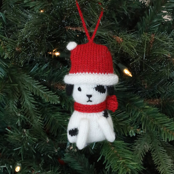 Christmas Puppy Ornaments, set of 3