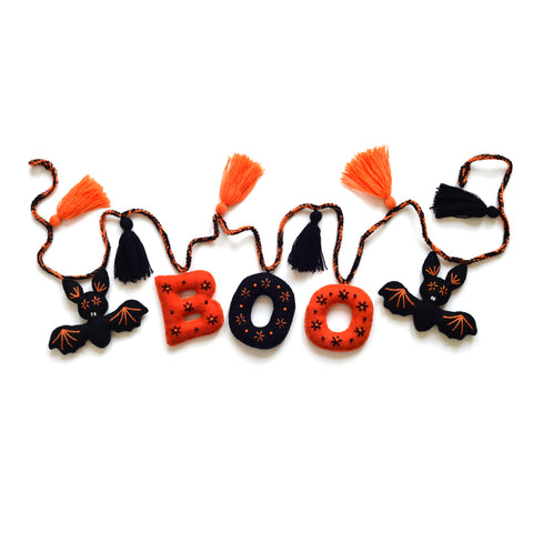 Boo Halloween Garland