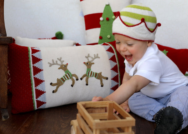 Reindeer Duo Lumbar Pillow